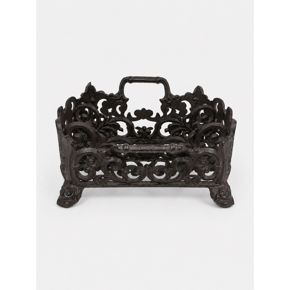Heavy Cast Iron Vintage Style  Silverware Caddy French cottage Decor